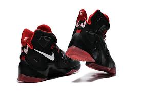 2016 Cheap Nike Lebron 13 New Black Red Basketball Shoes Hot Sale ...