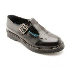 Louisa, Black Leather Girls Buckle Casual Shoes - Girls - School ...