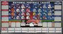 Official NFL Standings Board (Complete with Magnets and Pen.