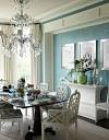 Turquoise Dining Room - Transitional - dining room