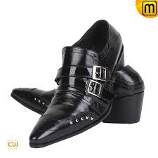 Black Leather Dress Shoes for Men CW760003
