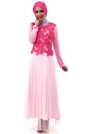 Model Baju Muslim Terbaru 2015. Warna PINK!