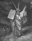 Gustave Doré: Moses Showing the Ten Commandments
