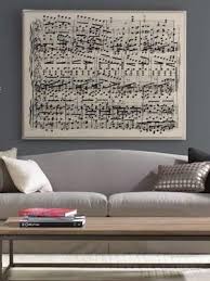 Personalized DIY Wall Art Ideas--Sheet Music The space above a ...