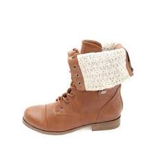 Shoes: lace up boots, fold over boots, brown boots, ankle boots ...