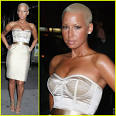 AMBER ROSE New Hairstyle December 2011 No Blond Low Cut Pictures Photo