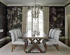 Hand-painted Wallpaper Designs For The Dining Room | American Home ...