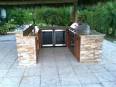 New custom outdoor kitchen in Florida with built in AOG gas BBQ ...