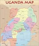 Detailed administrative map of UGANDA with cities and highways for ...