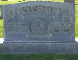 Annie Stuart Wamsley (1905 - 2007) - Find A Grave Memorial - 27367228_121704748184