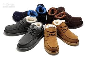 2014 New Mens Snow Boots Mens Lace Up Waterproof Driving Shoes ...