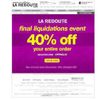 LA REDOUTE website closing - Timely Demise