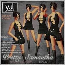 (Yuli) Pretty Samantha Dress BLACK (leather fabrics) Zoom - f9a1ffc5d228a13a3fa3f511fcdceb2c