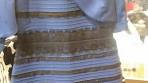 What color is this dress: Gold and white or blue and black?