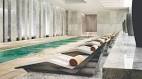 What is the waiting area like at Lapis The Spa at Fontainebleau
