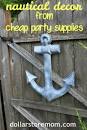 Nautical Decor from Cheap Party Supplies | Dollar Store Mom Frugal ...