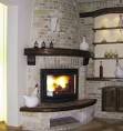 More Standout Corner Fireplace Designs . . . Bricks & Stones!