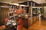 Kitchen: Luxury Brown Wood Kitchen Table And Contemporary Dining ...