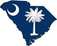 South Carolina SC Flag Map