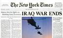 headline "Iraq war ends".