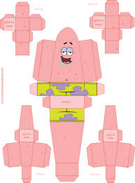 Patrick Star paper toy by ~fumblies on deviantART - Patrick_Star_paper_toy_by_fumblies