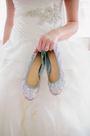 Glitter Ballet Flats Bridal Shoes - Elizabeth Anne Designs: The ...