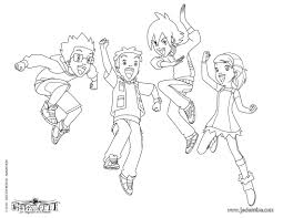 Coloriage ENFANTS - Toby, Jessica, Nick et Lucas en action ! - children-pose-2-source_swp