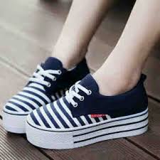 Jual Sepatu Flat Sneaker Boot Wanita Cewek Pesta Casual Trendy ...