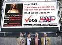 BNP clowns do Jesus for European elections