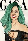 Lady Gaga A M A Z I N G  GAGA DRAWINGS by HELEN GREEN - A-M-A-Z-I-N-G-GAGA-DRAWINGS-by-HELEN-GREEN-lady-gaga-31734451-500-731
