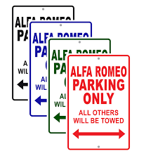 Image result for alfa romeo parking only