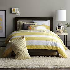 Yellow Master Bedroom Bedding Ideas Too modern but liking yellow ...