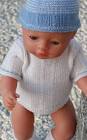 Lovely doll knitting pattern in light blue and white - 0080D-lovely-doll-knitting-pattern-baby-born-30