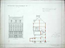Design for a house for W. Flower Esq, Ch - Richard Norman Shaw als ... - design_house_flower_esq_chels_hi