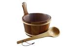 Cedar Sauna Bucket with scoop ladle & liner [H4S-A23] - $62.10 ...