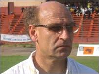 Guinea coach Patrice Neveu has dropped Victor Corea - _41210398_patriceneveu203a