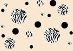 20 Zebra and Black Polka Dot Wall Stickers by craftysprinkles