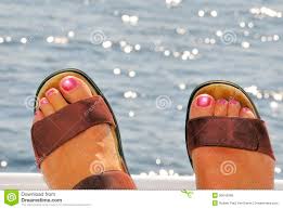 Women's Feet On Beach Royalty Free Stock Image - Image: 36043896