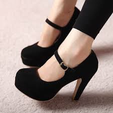 Lovely Black High Heel Shoes 2016