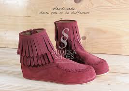 Jual Sepatu Boot Wanita Double Fringe Boots - Jual Sepatu Boot Wanita