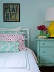 Turquoise Nightstand - Cottage - girl's room - Bella Mancini Design