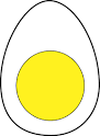 hard boiled egg 1 - public domain clip art image @ wpclipart.