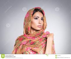 Portrait Of A Young Woman In Arabic Clothes Stock Image - Image ...