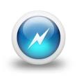 Glossy 3d blue power Icon | Clean 3D Iconset | Mysitemyway.