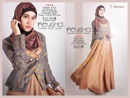 Balimo Neysha Brown | Baju Muslim GAMIS Modern