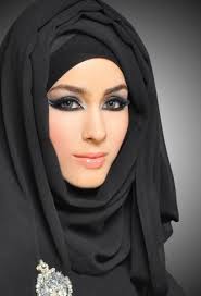 Serene Hijab - Chiffon Plain Black Hijab (FREE Head Band)