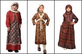 Aneka Model Cantik Busana Muslim Batik Anak Pilihan