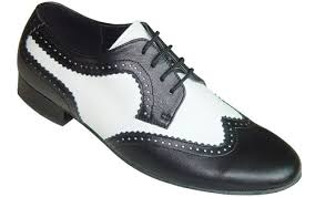 Tom - Black and White - WIDE - Ballroom Dance Shoe - USA Ballroom ...