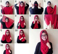 Tutorial Hijab Paris Segi Empat Simple dan Modis Untuk Kuliah ...