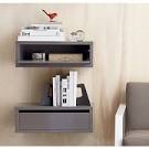 Slice grey wall mounted storage shelf